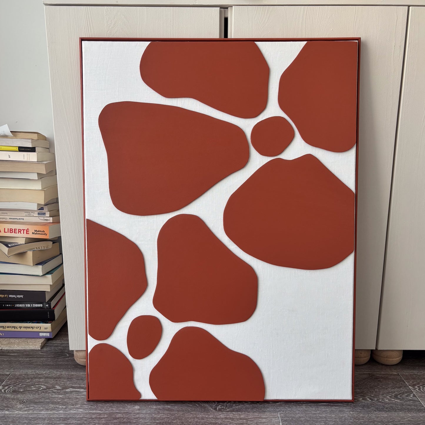 ROSÉE °1 - Tableau texturé en reliefs